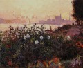 Argenteuil Fleurs au bord de la rivière Claude Monet